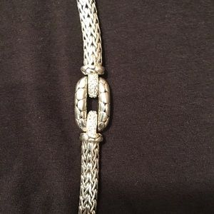 John Hardy, white topaz lava bracelet.